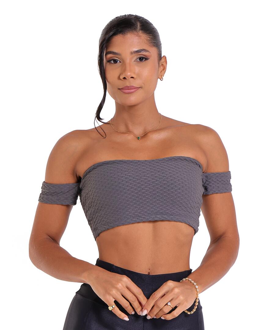 Top Ciganinha Textura Soft