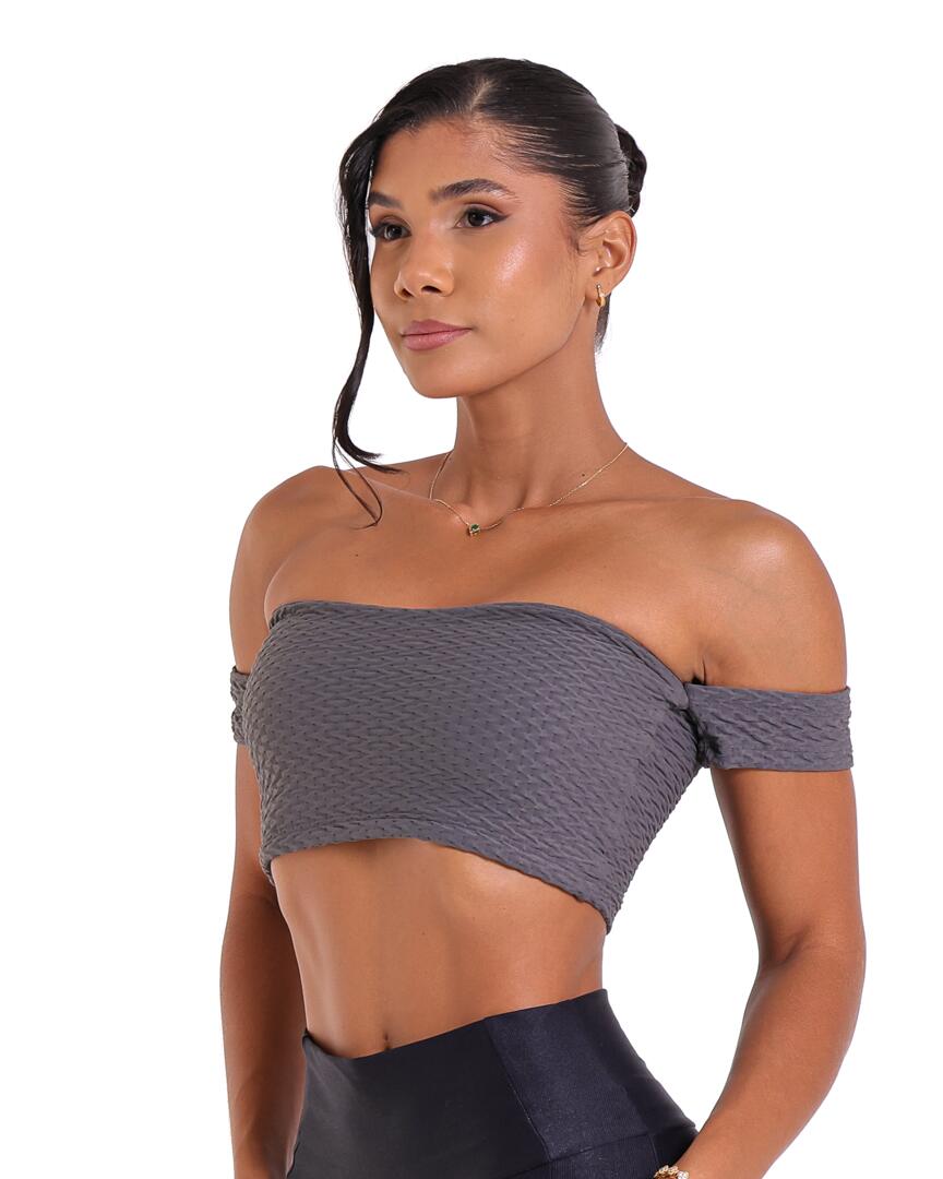 Top Ciganinha Textura Soft