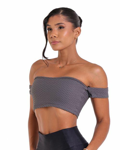 Top Ciganinha Textura Soft
