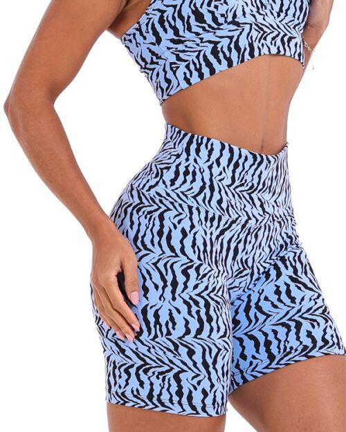 Short Bermuda Zebra Beau Blue