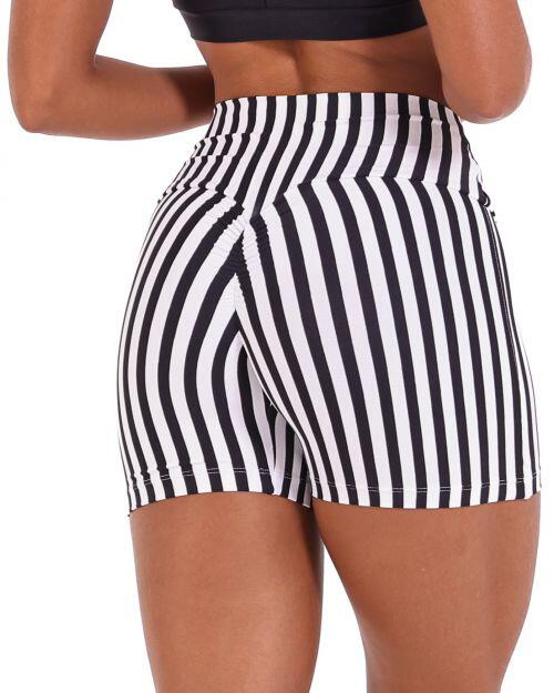 Short Empina Listrado Preto/Branco