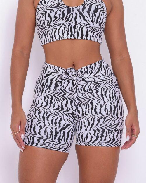 Short Empina Zebra Branco