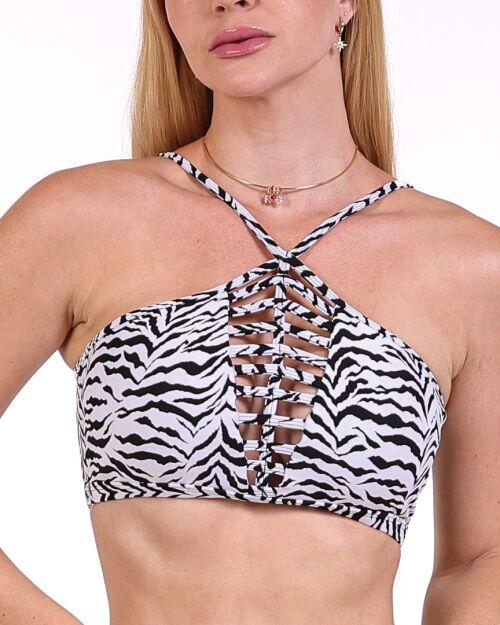 Top Escamas Zebra Branco