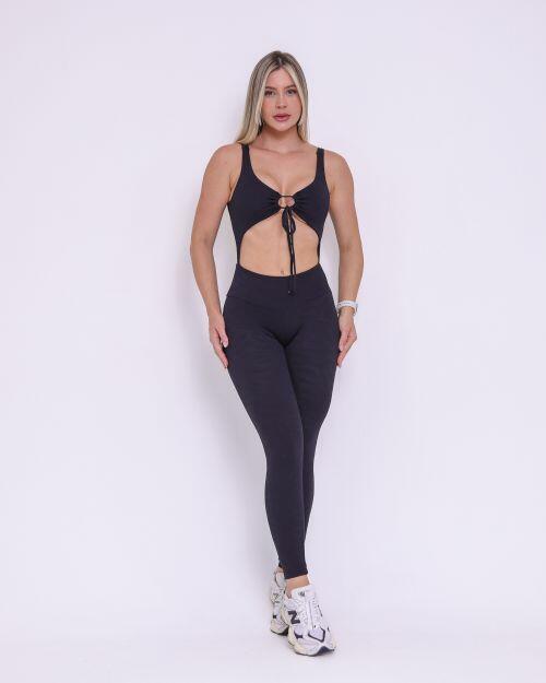 Macac�o Bianca Jacquard Folhagem