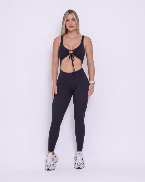 Macac�o Bianca Jacquard Folhagem