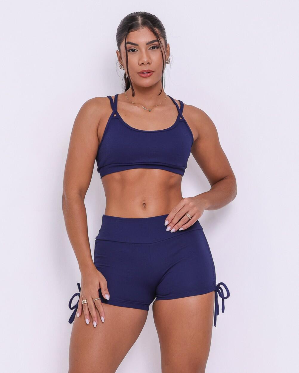 Conjunto Short Cross Jacquard Fit + Top Lu