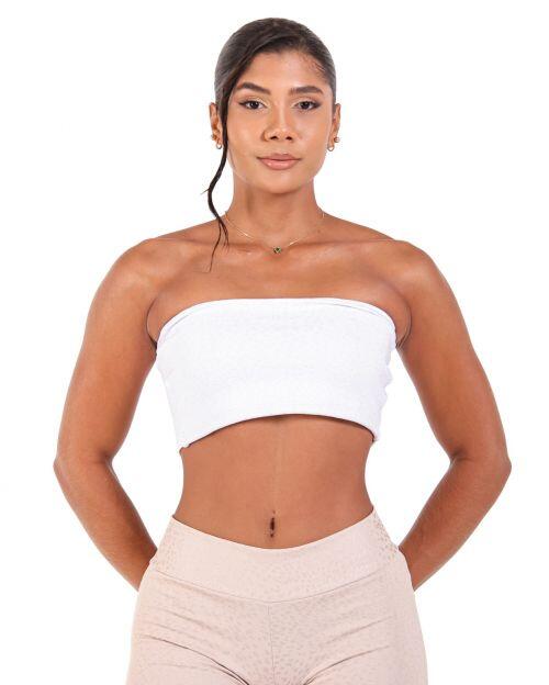Top Faixa Jacquard Po�