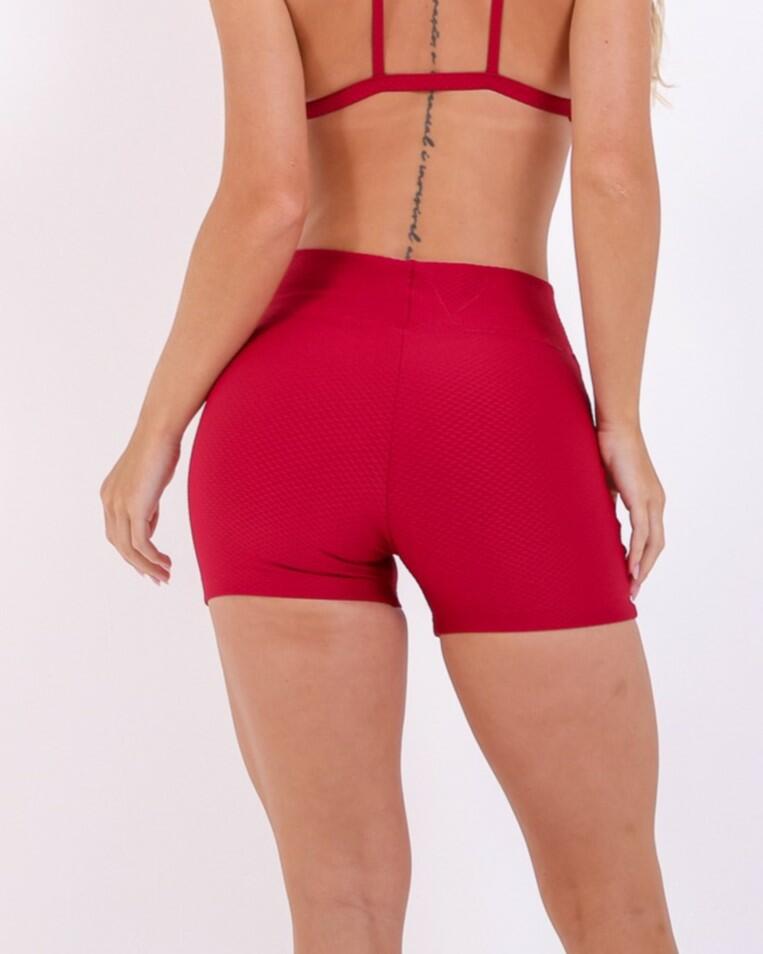 Short Básico Curtinho Textura Colmeia