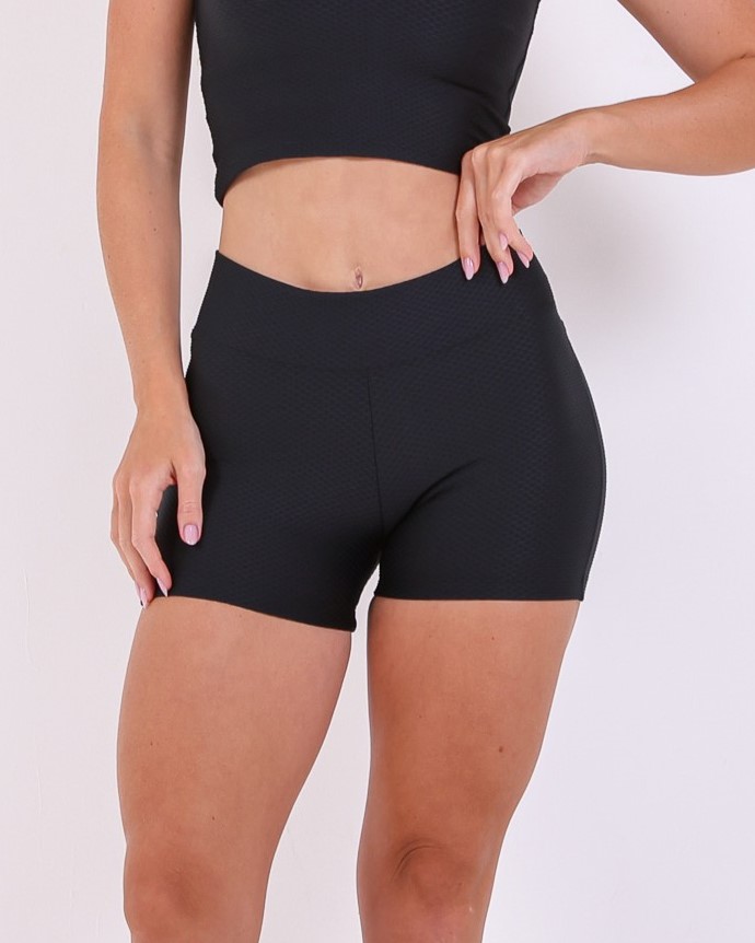 Short Básico Curtinho Textura Colmeia