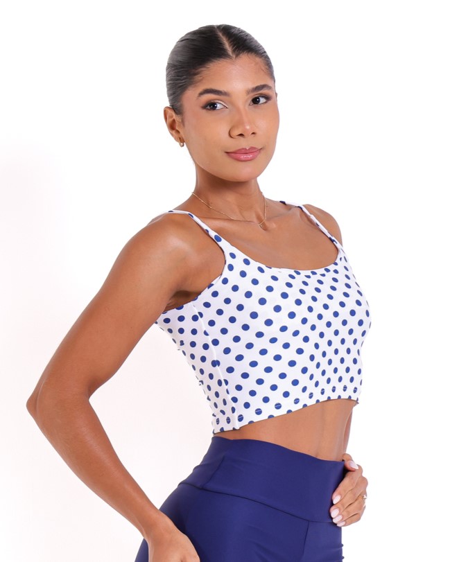 Top Regatinha Poa Azul