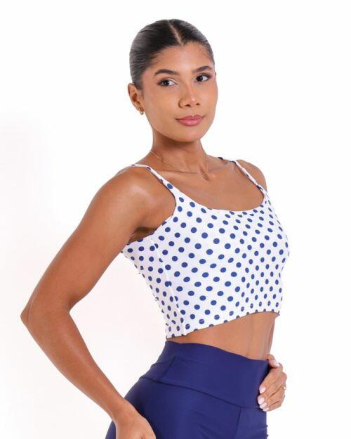 Top Regatinha Poa Azul