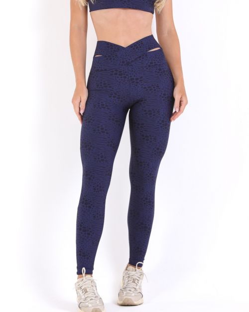 Calça Legging Básica Cós Cruzado Feline (P)