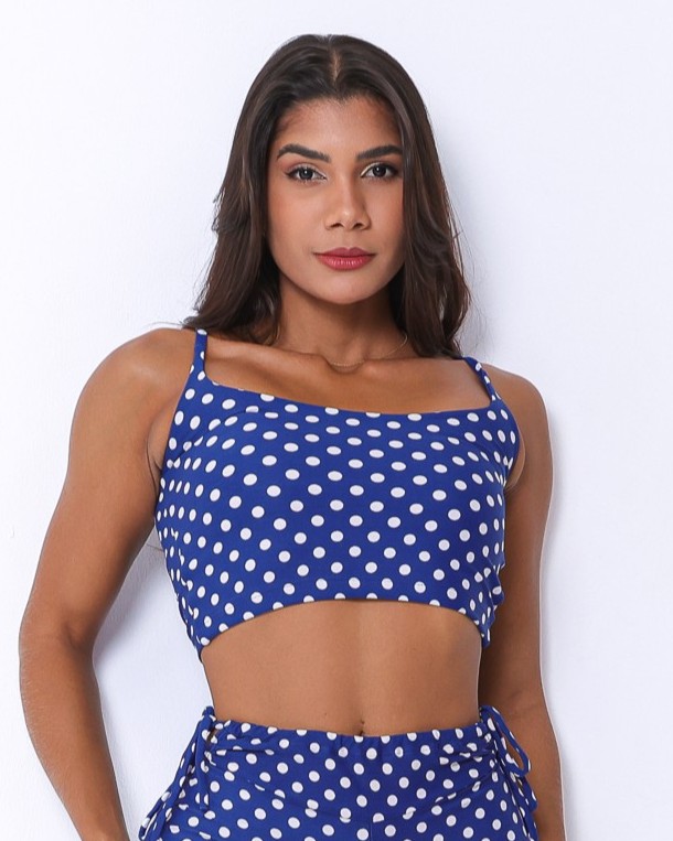 Top Regatinha Poá Branco