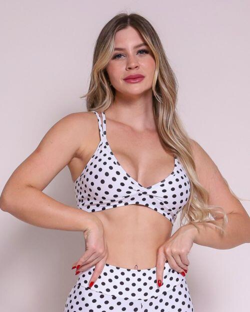 Top Vivi Poá Preto