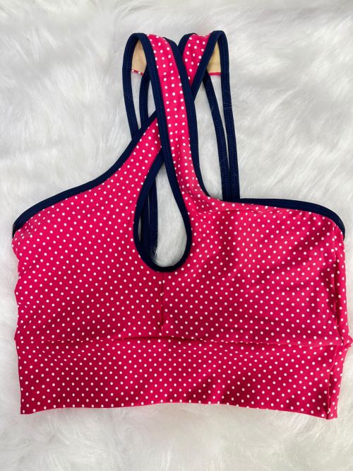 Top Cruzado Bicolor Mini Po� Branco