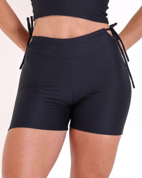 Short Empina Ajuste Textura Colmeia