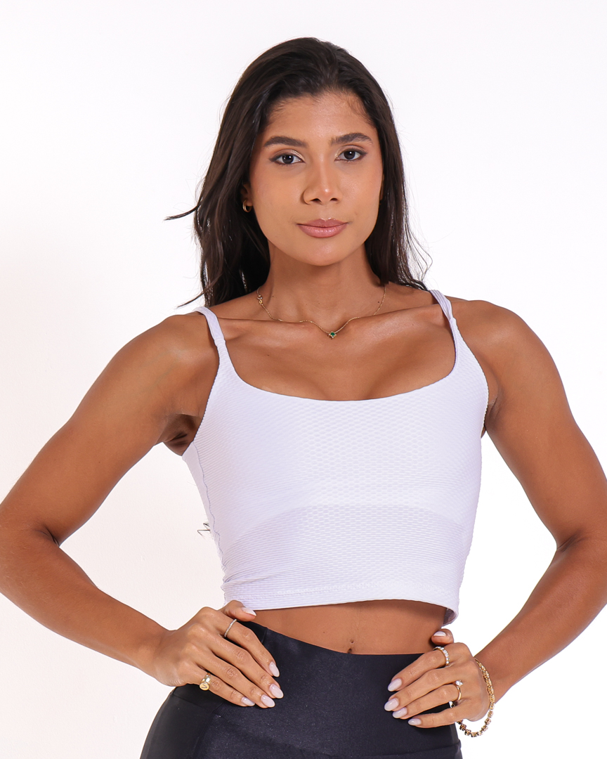 Top Regatinha Textura Colmeia