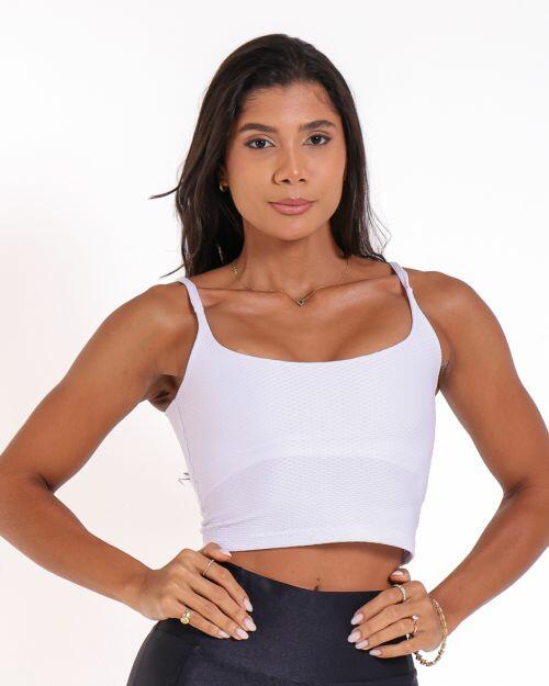 Top Regatinha Textura Colmeia