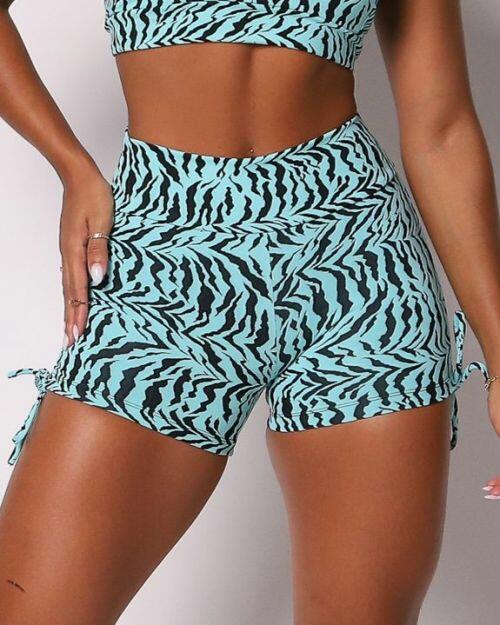 Short Cross Zebra Verde �gua