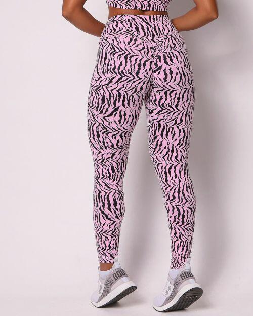 Cal�a Legging Empina Zebra Rosaceo