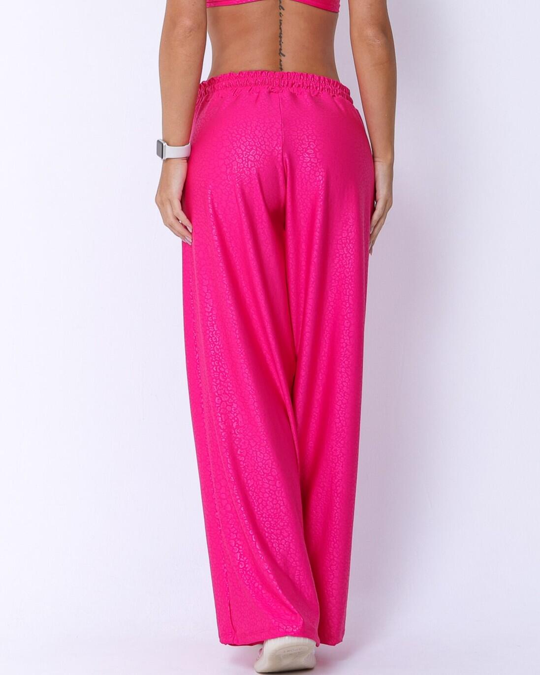 Calça Pantalona Wide Animal Print