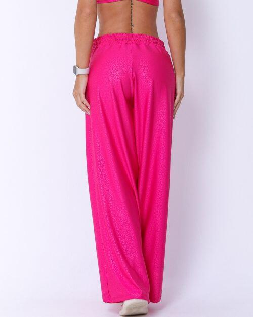 Calça Pantalona Wide Animal Print