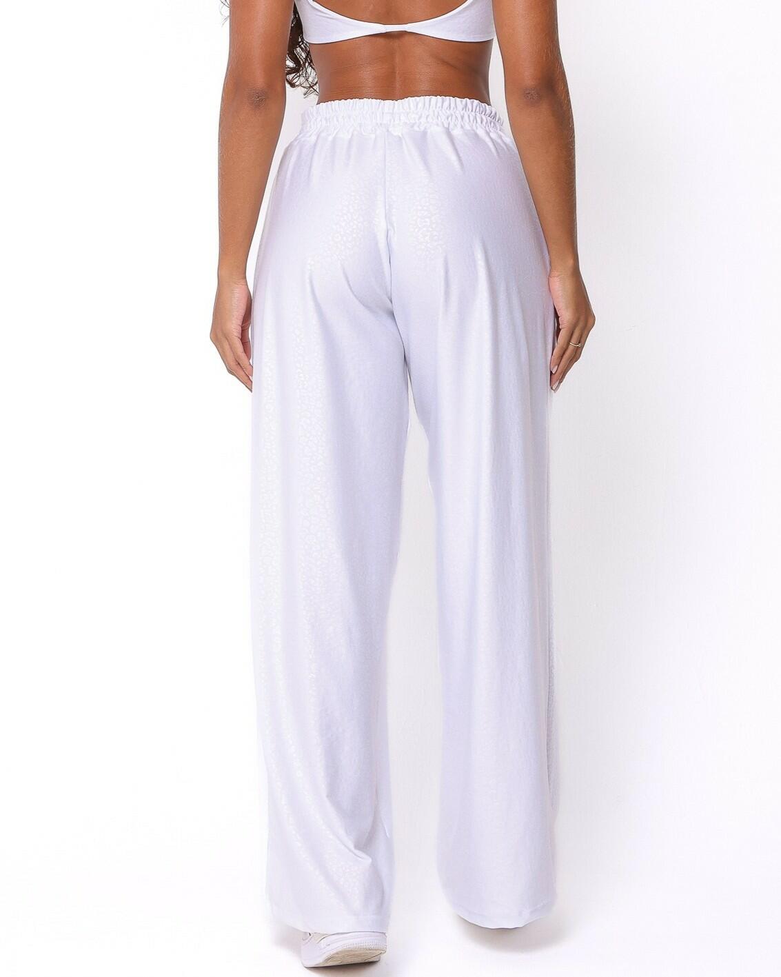 Calça Pantalona Wide Animal Print