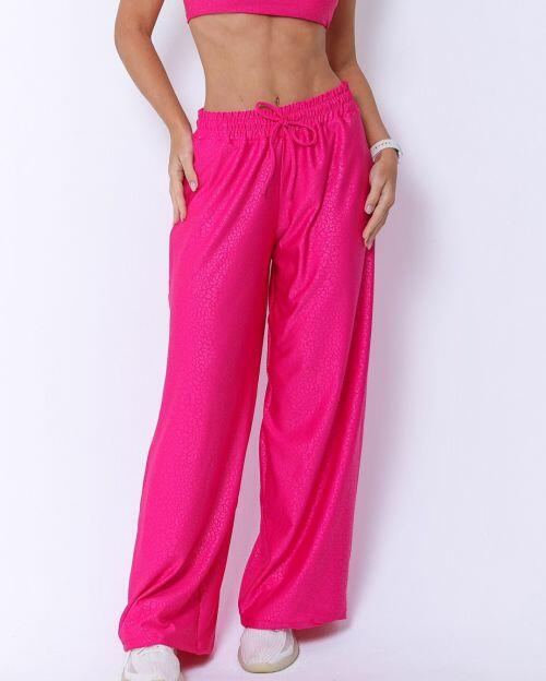 Calça Pantalona Wide Animal Print