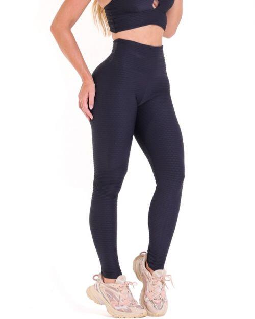 Cal�a Legging B�sica Textura Goma