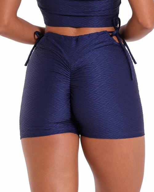 Short Empina Ajuste Textura Geom�trica