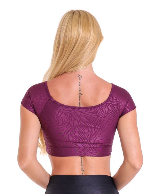 Top Manguinha Cirre Zebra