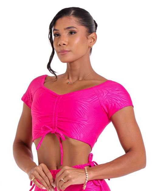 Top Manguinha Cirre Zebra