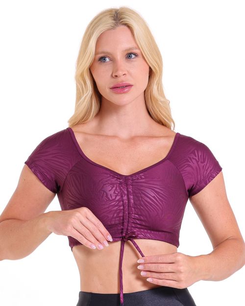 Top Manguinha Cirre Zebra