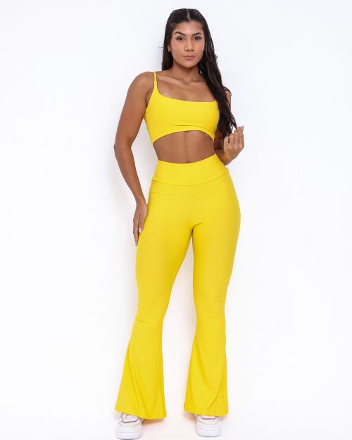Conjunto Cal�a Flare Fluitty Active + Top Bruna