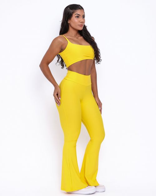 Conjunto Cal�a Flare Fluitty Active + Top Bruna