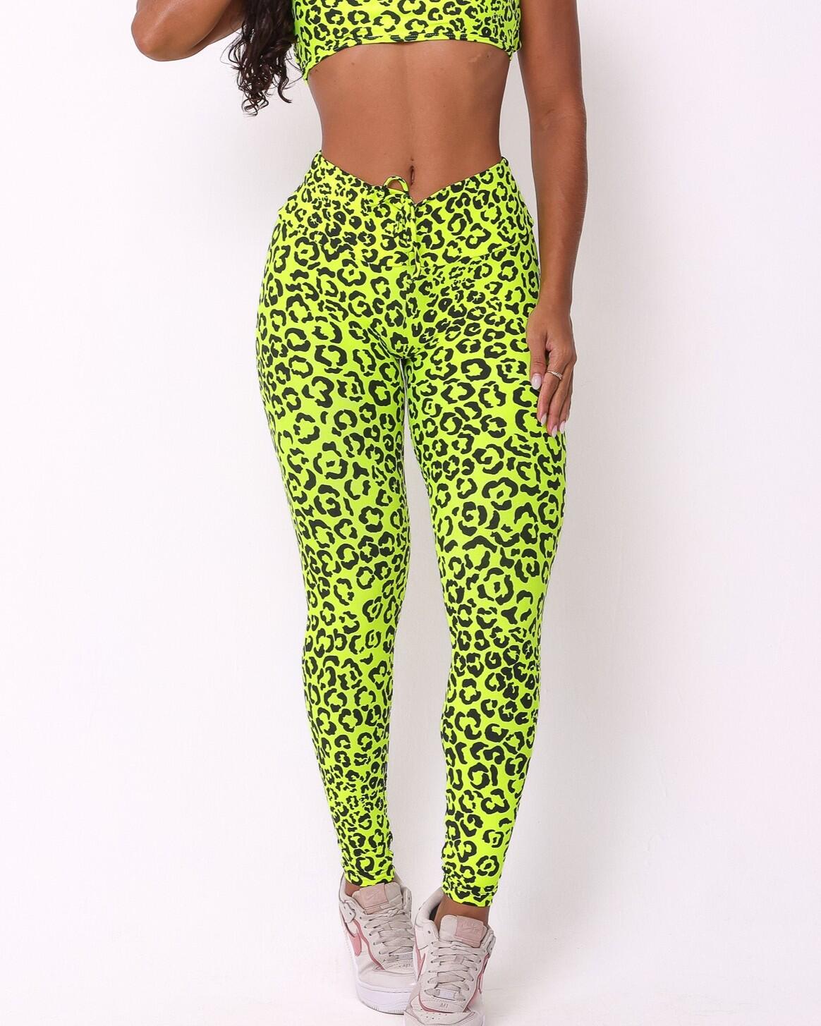 Calça Legging Empina Onça Colors