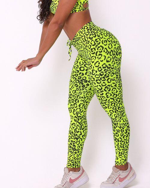 Calça Legging Empina Onça Colors
