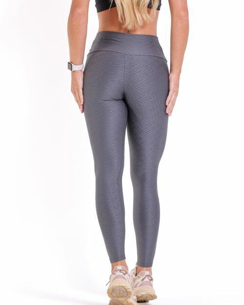 Calça Legging Básica Textura Geométrica