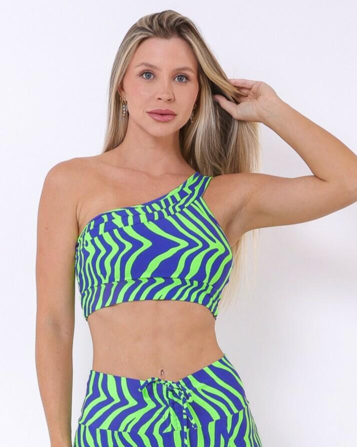 Top Paloma Zebra Savana Verde