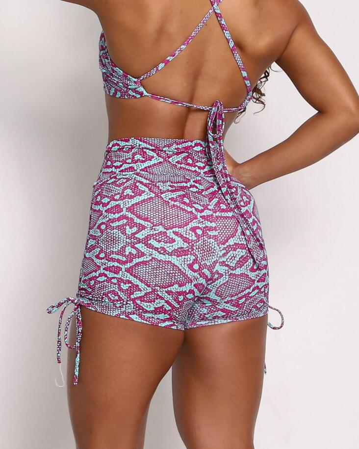 Short Cross Cobra Fundo Azul