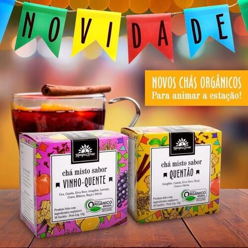 Comprar Quentão Orgânico 10 sachês sem álcool Gengibre Canela Maçã ...