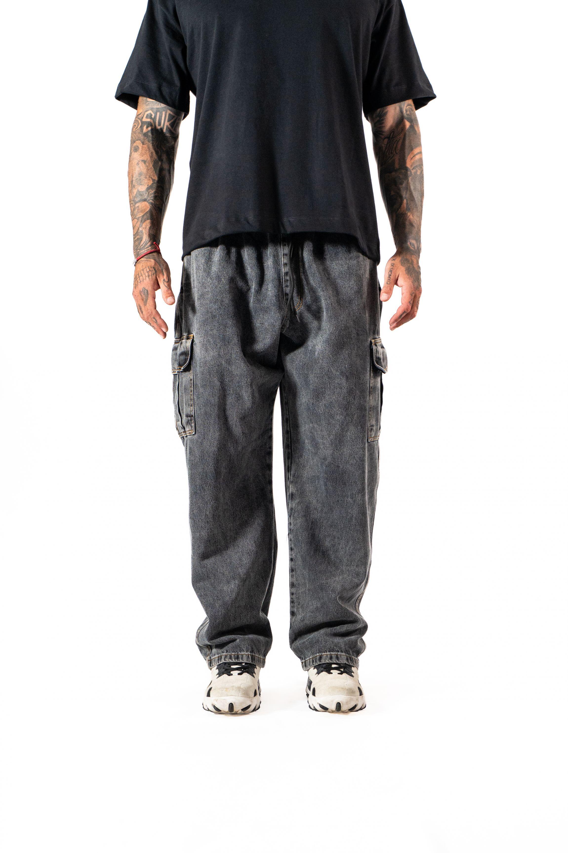 Calça Jeans Cargo
