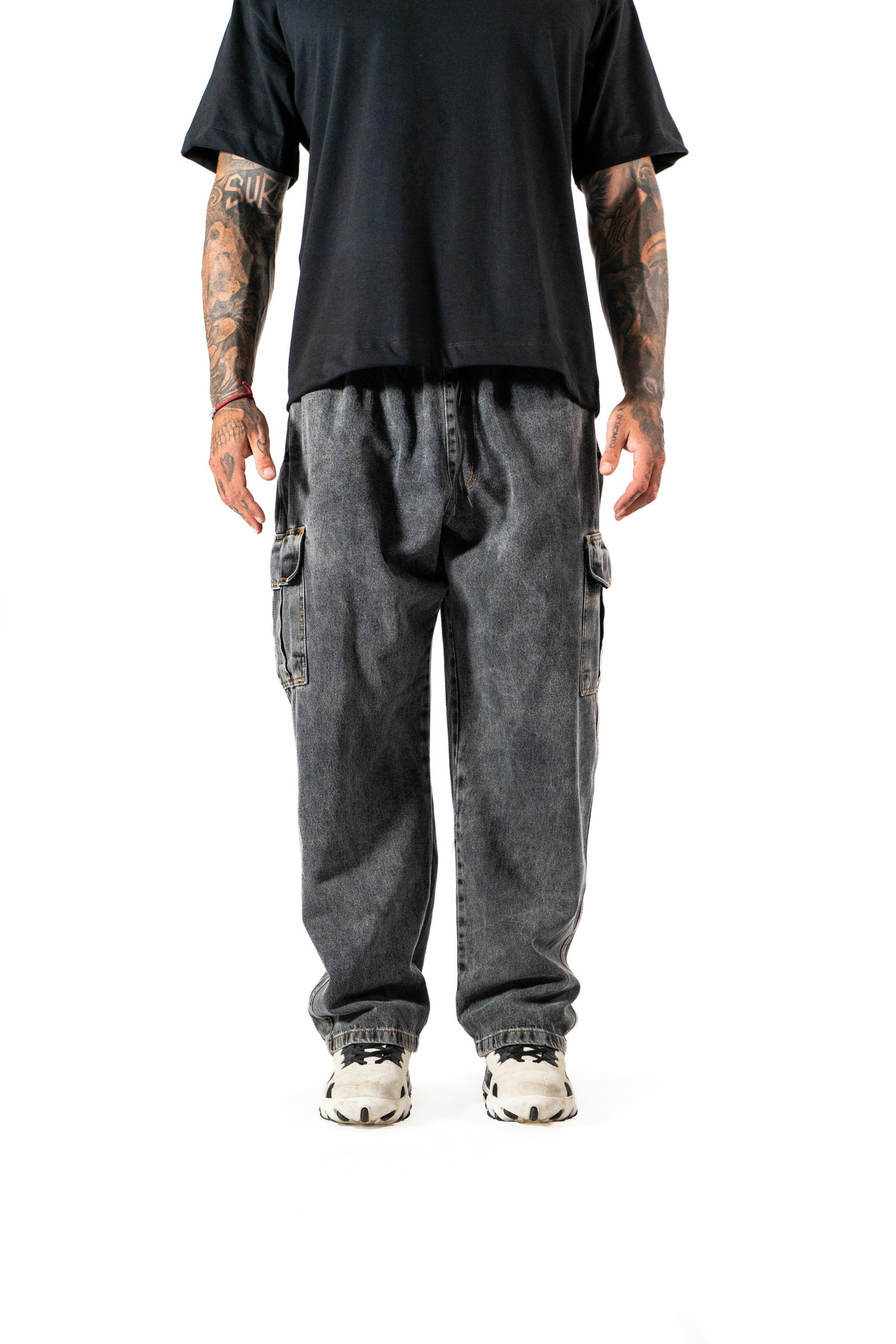 Calça Jeans Cargo