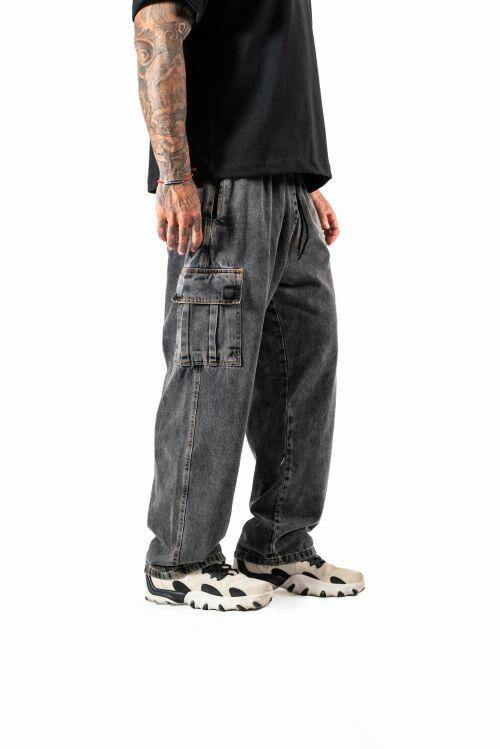 Calça Jeans Cargo