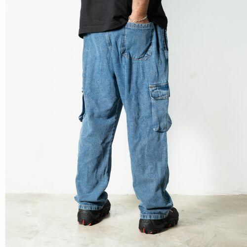 Calça Jeans Cargo