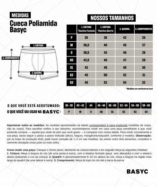Cueca Poliamida Basyc