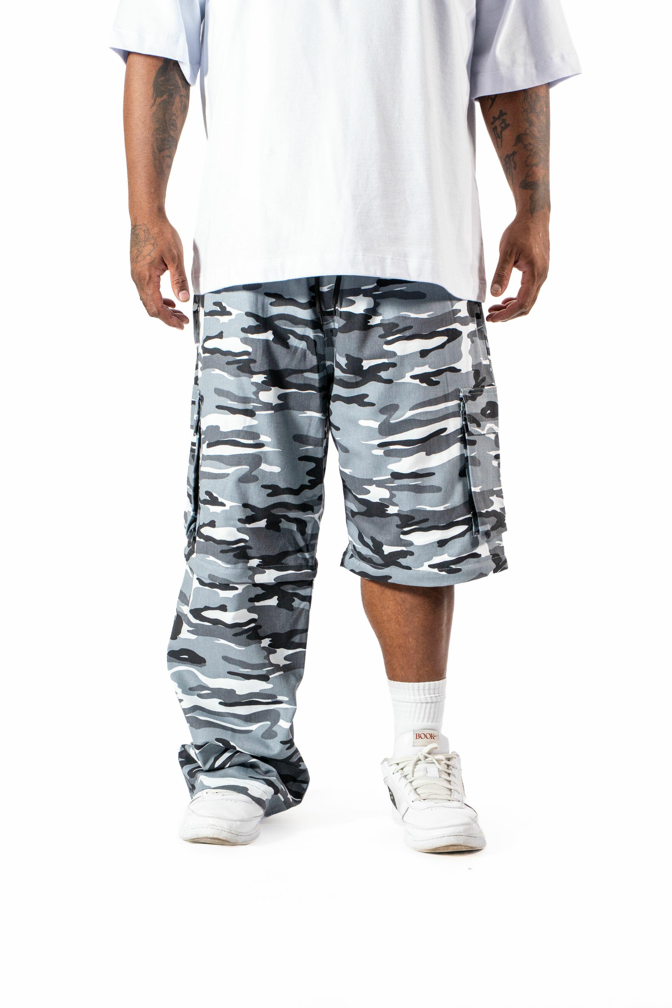 Calça Vira Bermuda Heavy Camo