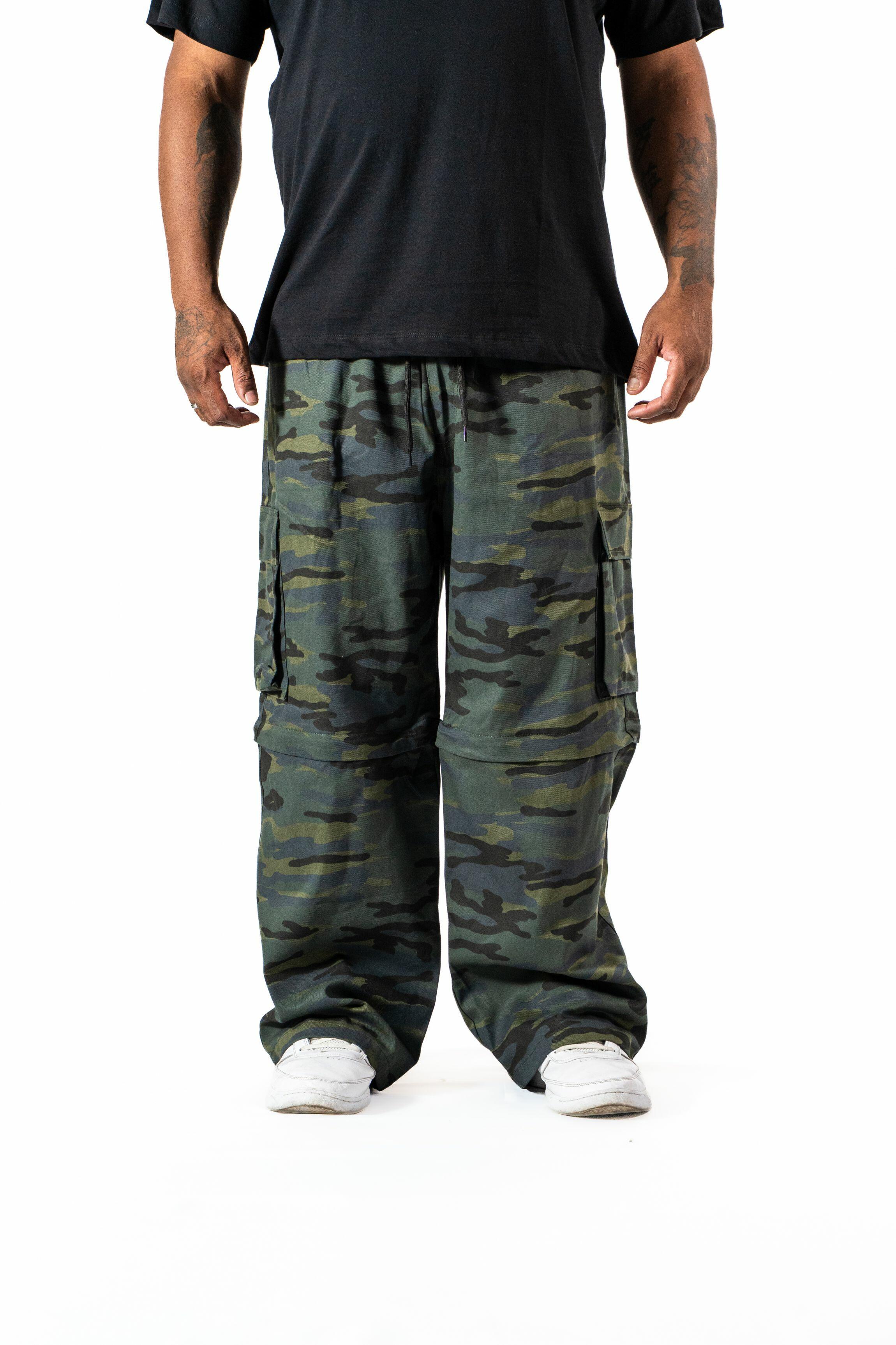 Calça Vira Bermuda Heavy Camo
