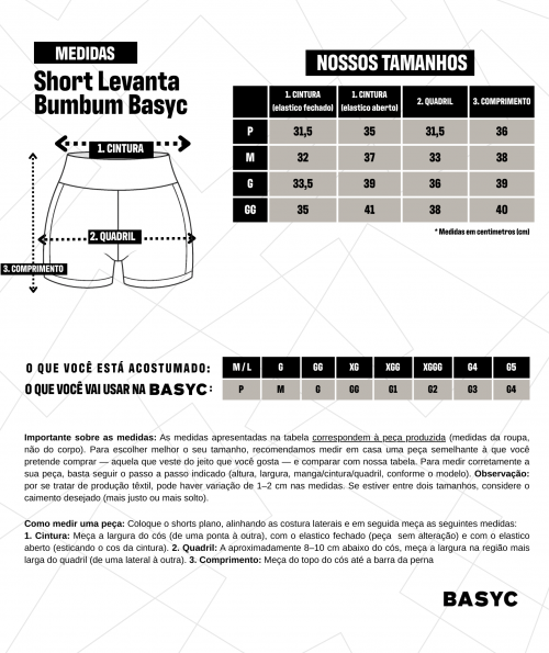 Short Levanta Bumbum BASYC