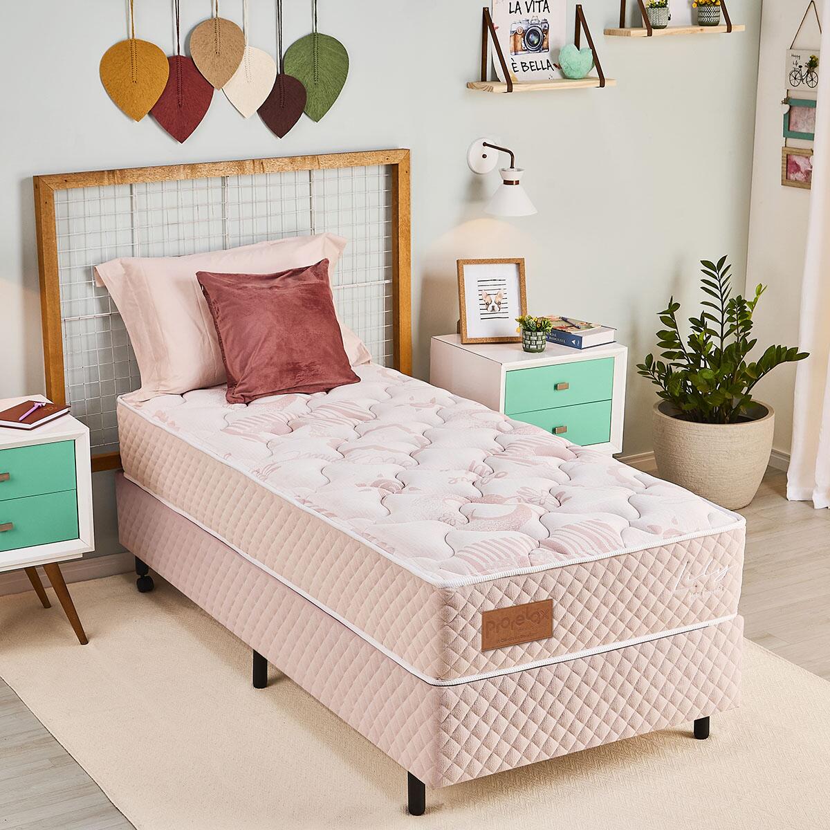 Cama Box Solteiro Prorelax Lily 88x188x67 | Modema